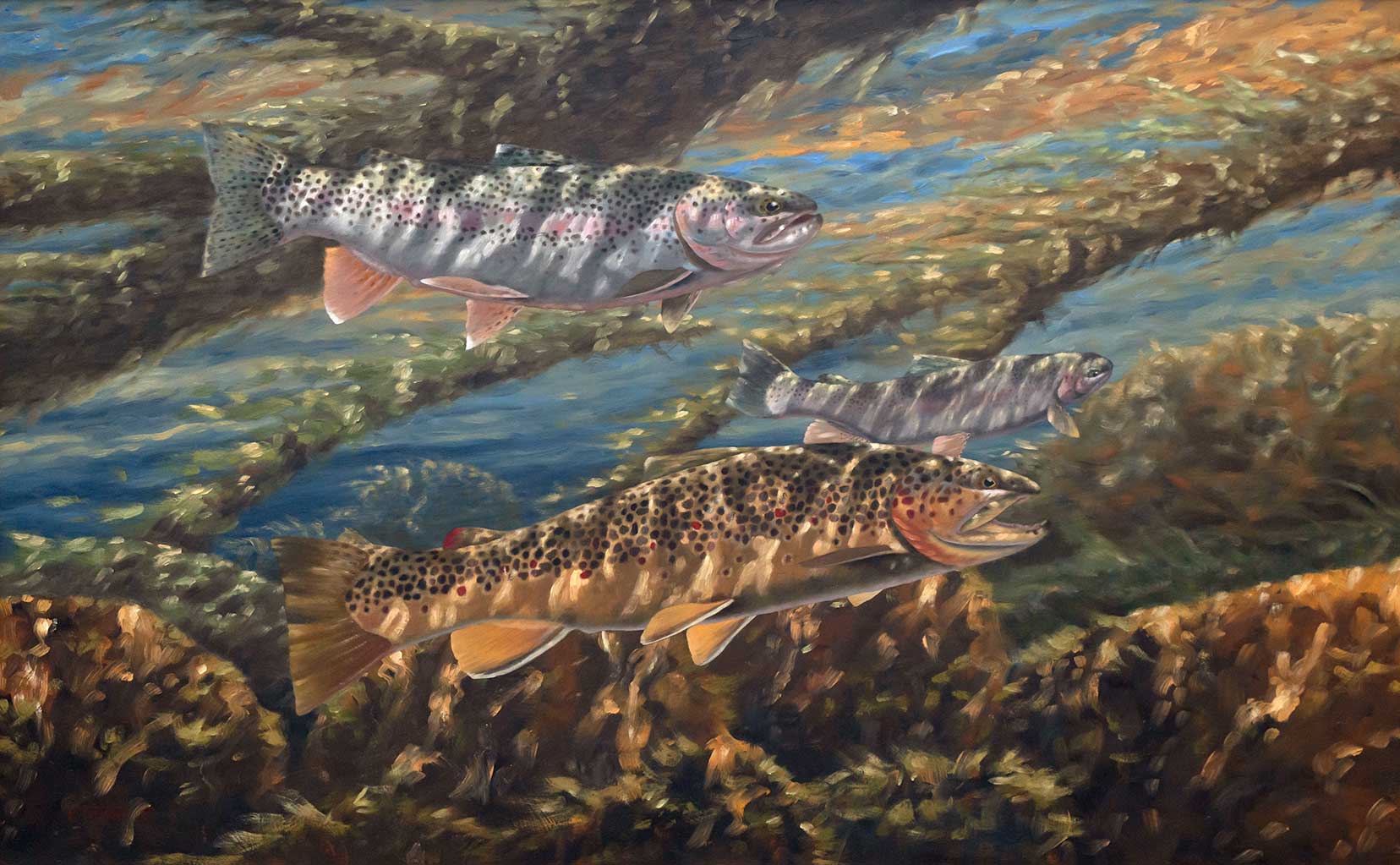 ED TOTTEN, UNTITLED (THREE TROUT)