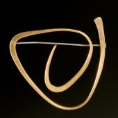 ED WIENER, 14K GOLD ABSTRACT B