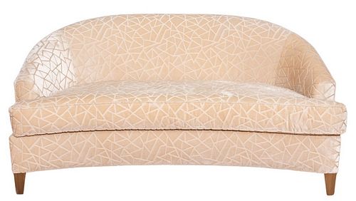 ED WORMLEY STYLE CURVED UPHOLSTERED