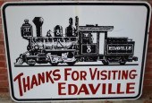 EDAVILLE RAILROAD SIGN, APPROX