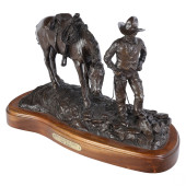 EDD HAYES B.1945 BRONZE HORSE