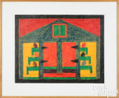 EDDIE ARNING, CRAYPAS ON PAPER