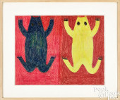 EDDIE ARNING, CRAYPAS ON PAPER