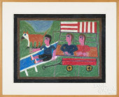 EDDIE ARNING, CRAYPAS ON PAPER