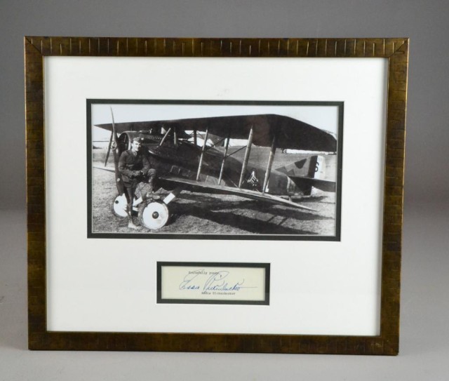 EDDIE RICKENBACKER AUTOGRAPHB&W