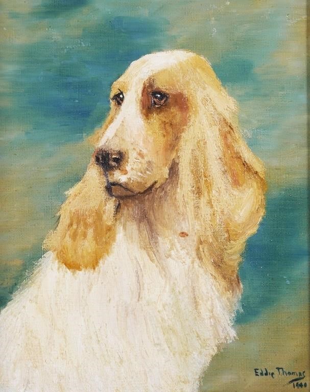 EDDIE THOMAS, DOG PAINTING,