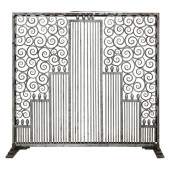 EDGAR BRANDT ART DECO IRON FIR