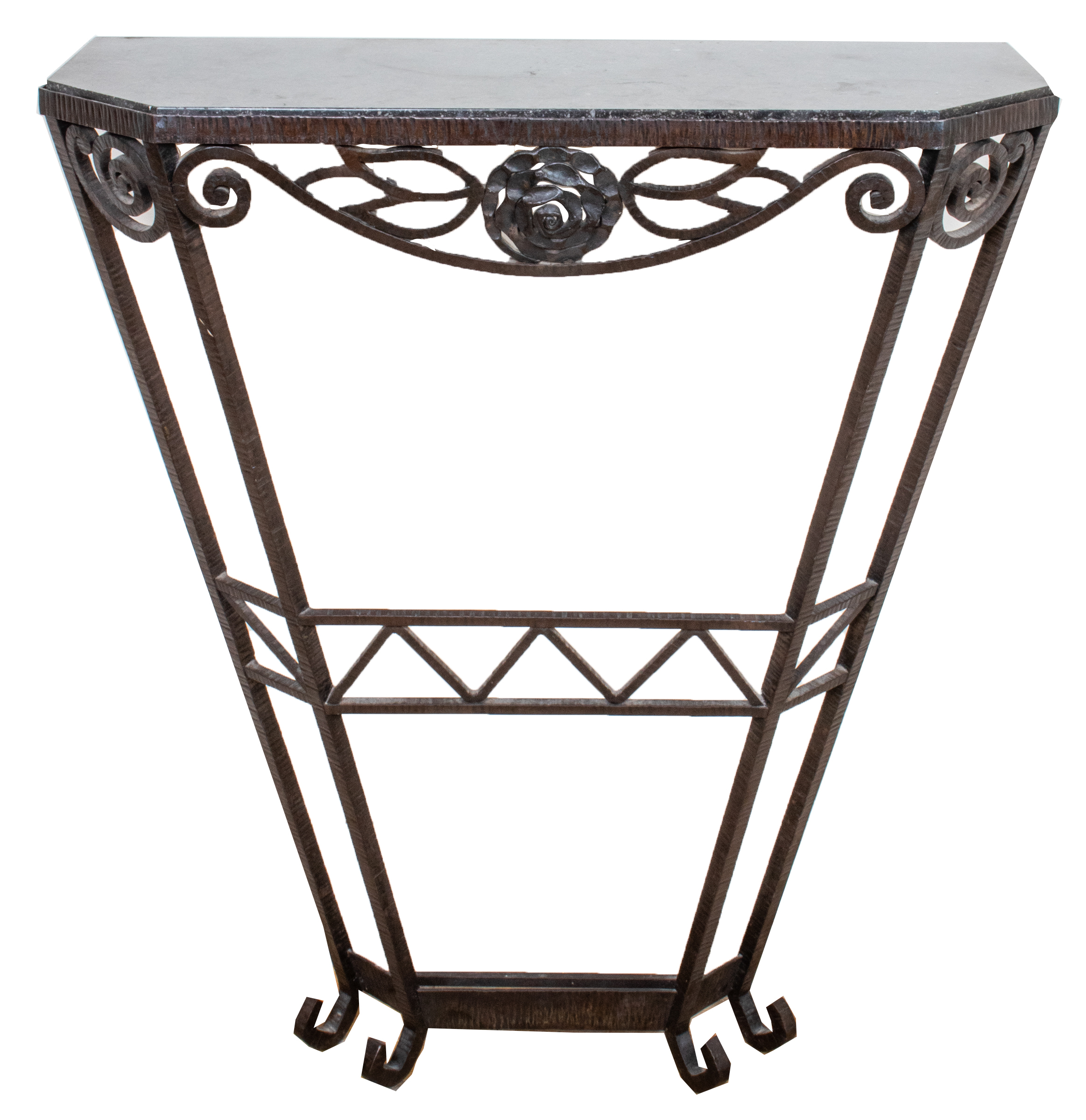 EDGAR BRANDT ATTR. ART DECO CONSOLE