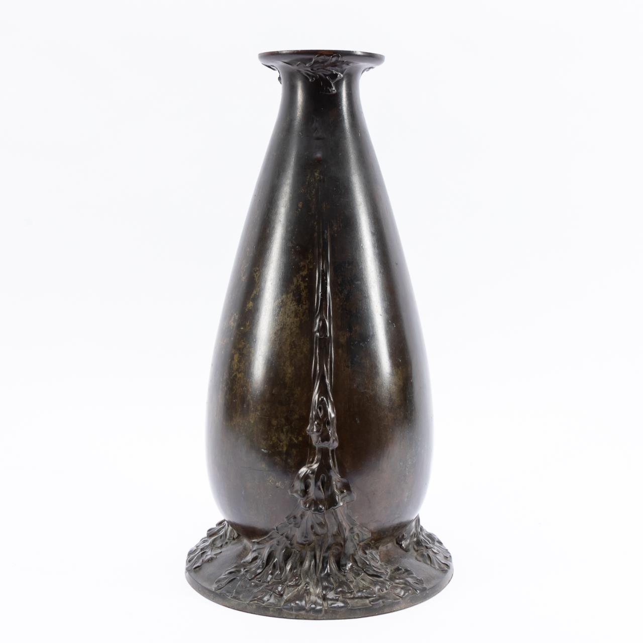 EDGAR BRANDT BRONZE SEAWEED MOTIF