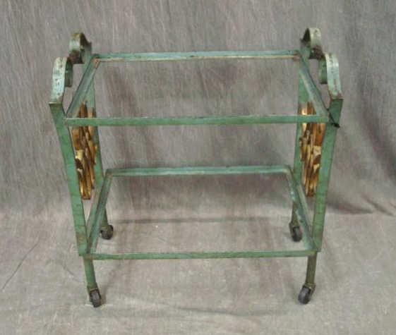 Edgar Brandt Tea Cart. French.