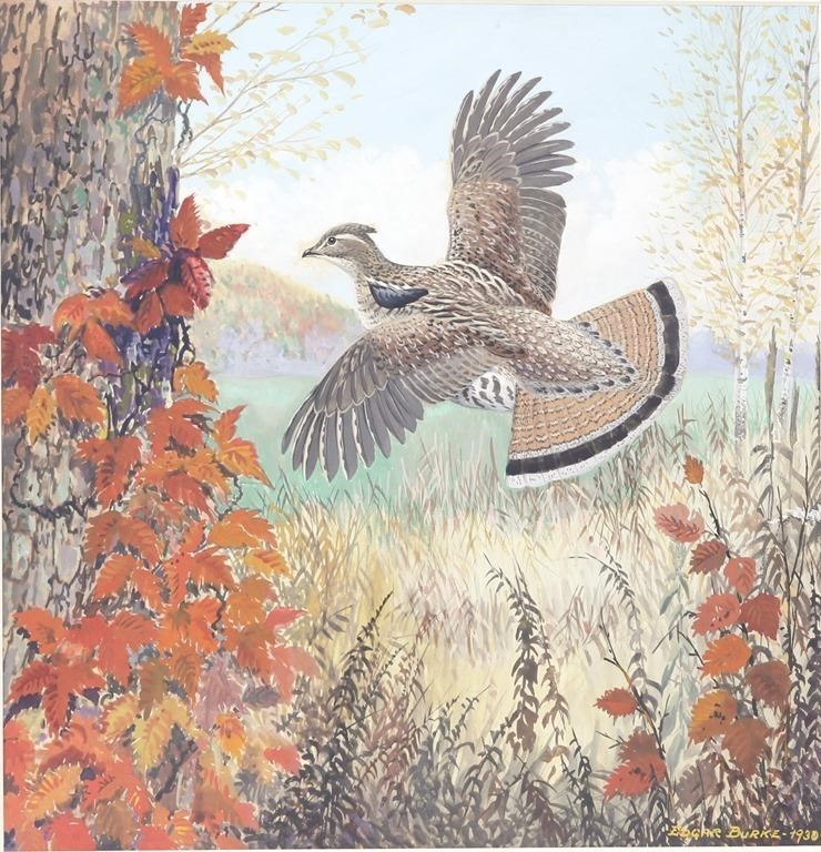 EDGAR BURKE (1889-1950)Flying
