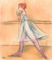 EDGAR DEGAS BALLERINA MIXED ME