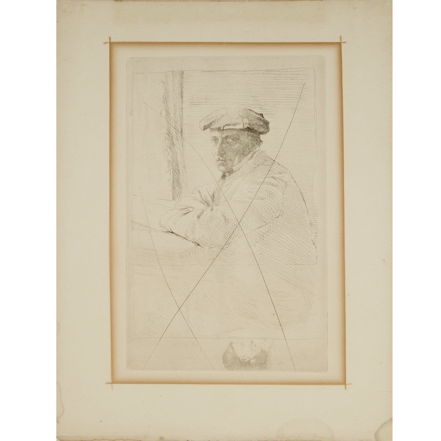 EDGAR DEGAS, DRYPOINT ETCHING, C.