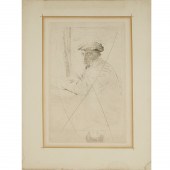 EDGAR DEGAS, DRYPOINT ETCHING,