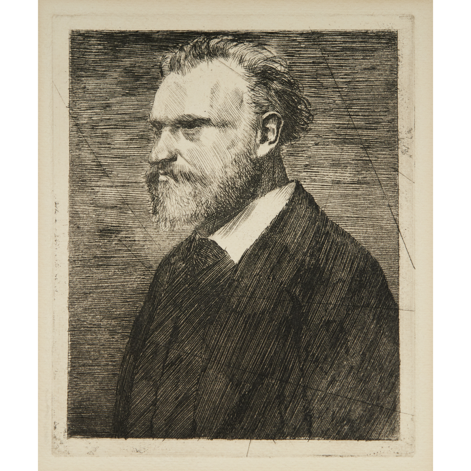 EDGAR DEGAS, DRYPOINT ETCHING, C.