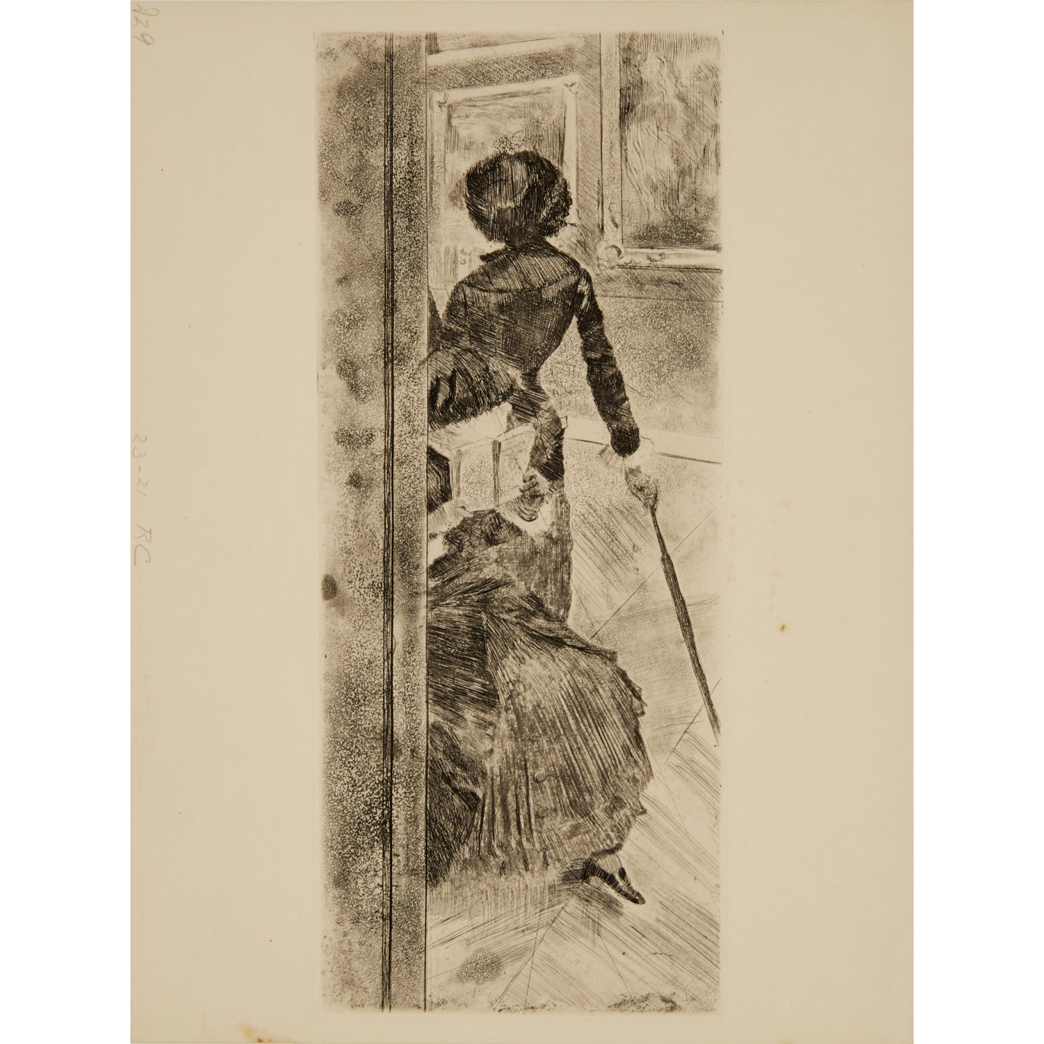 EDGAR DEGAS, DRYPOINT ETCHING, C.