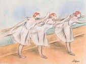 EDGAR DEGAS THREE BALLERINAS M