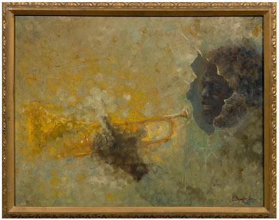 Edgar Wallace Bowlin painting