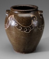 Edgefield Decorated Jar attrib