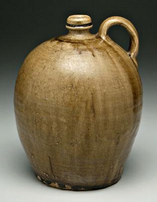 Edgefield pottery ovoid jug,