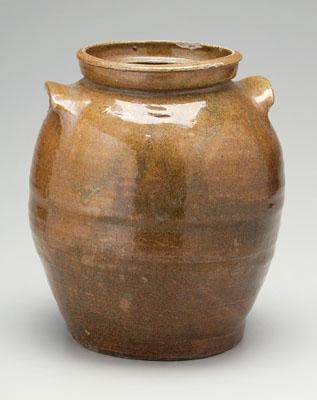 Edgefield stoneware storage jar,