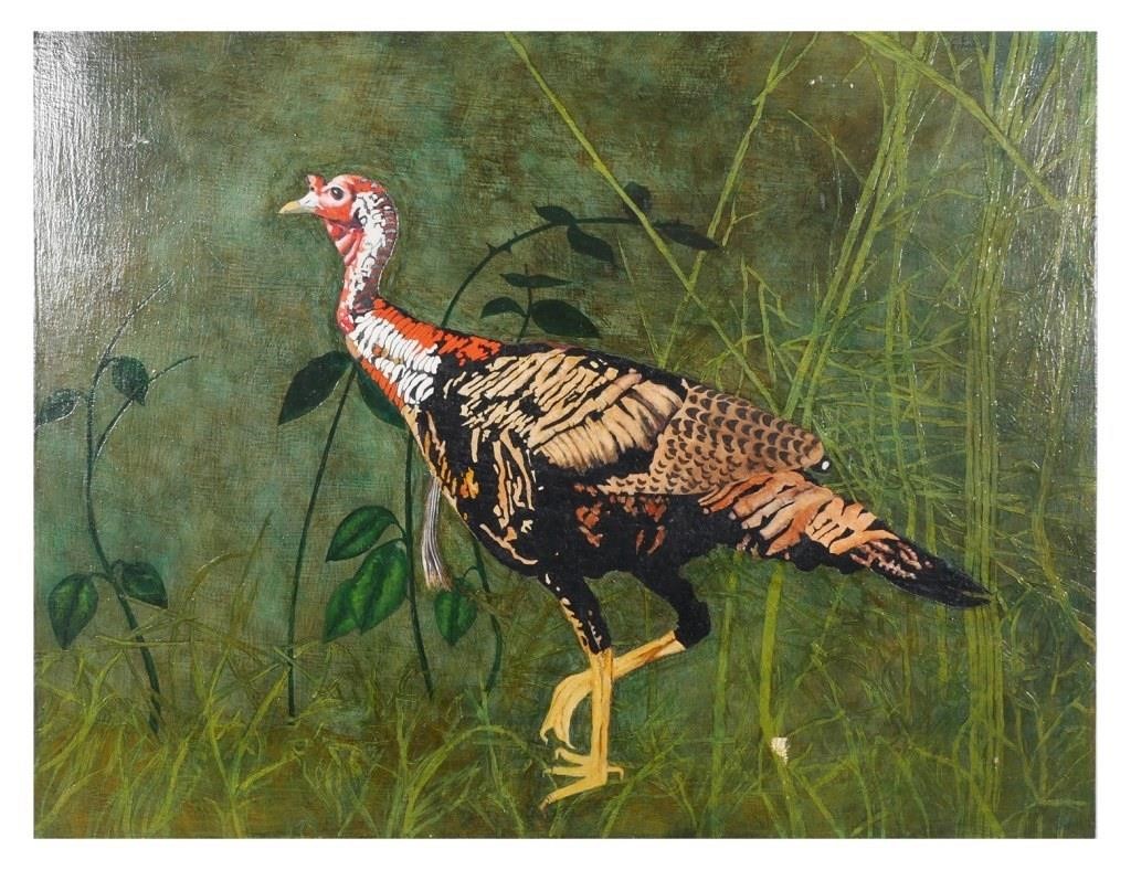 EDIE, WILD TURKEY, OIL ON