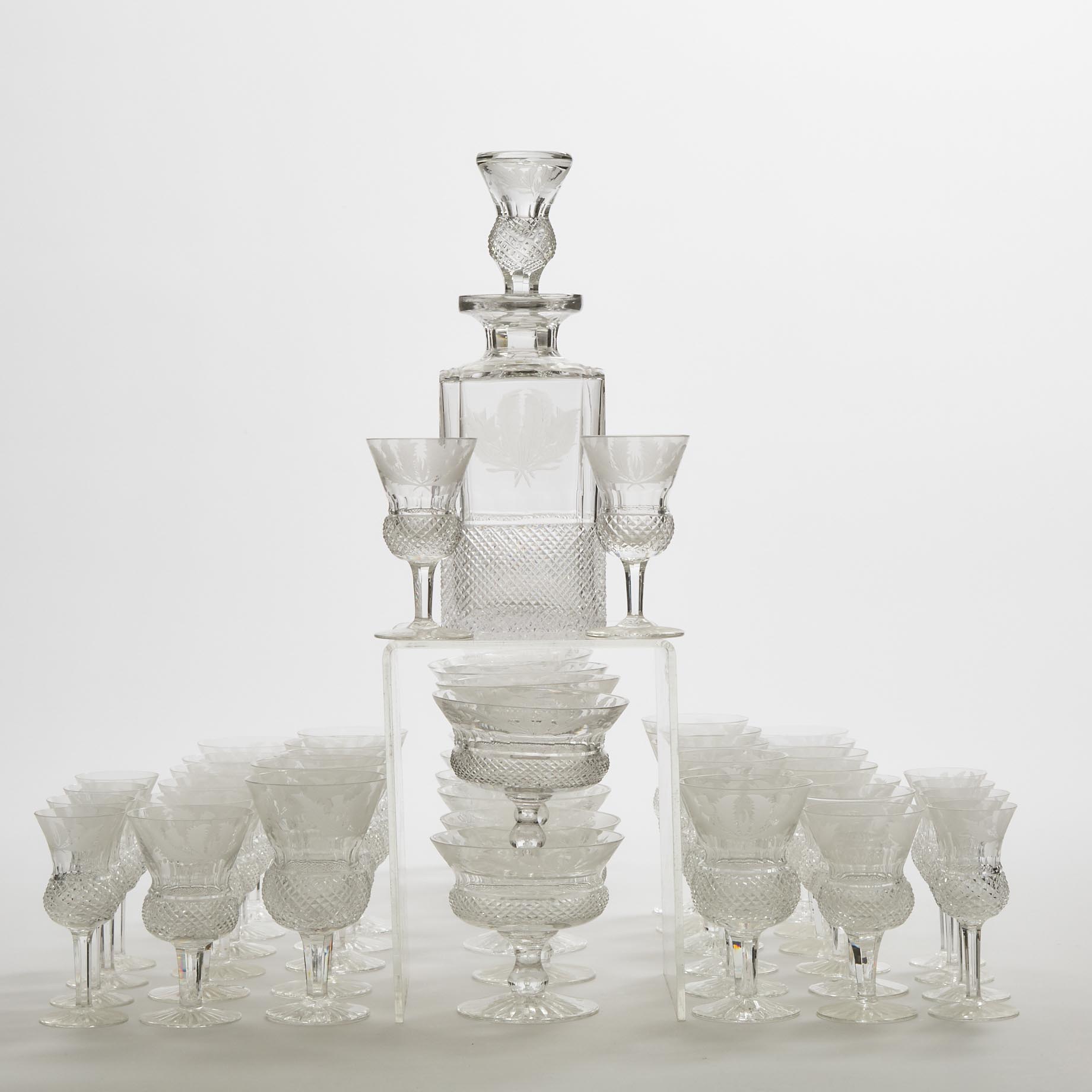 Edinburgh Crystal 'Thistle' Pattern