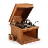 EDISON AMBEROLA IN OAK CASE WI