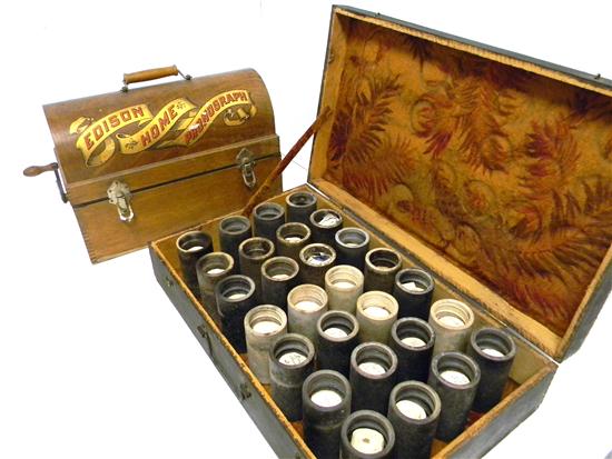 Edison cylinder phonograph in