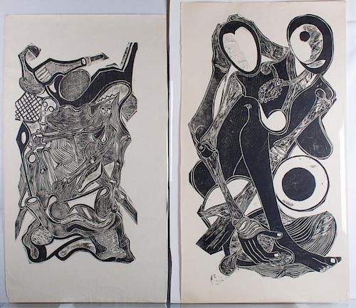 EDISON DA LUZ WOODCUT PRINTS