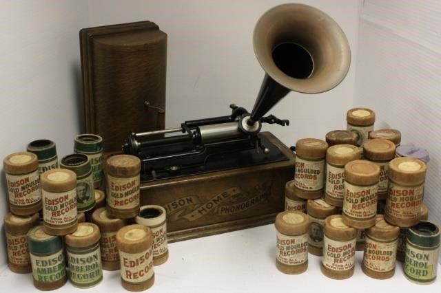 EDISON HOME PHONOGRAPH, CYLINDER