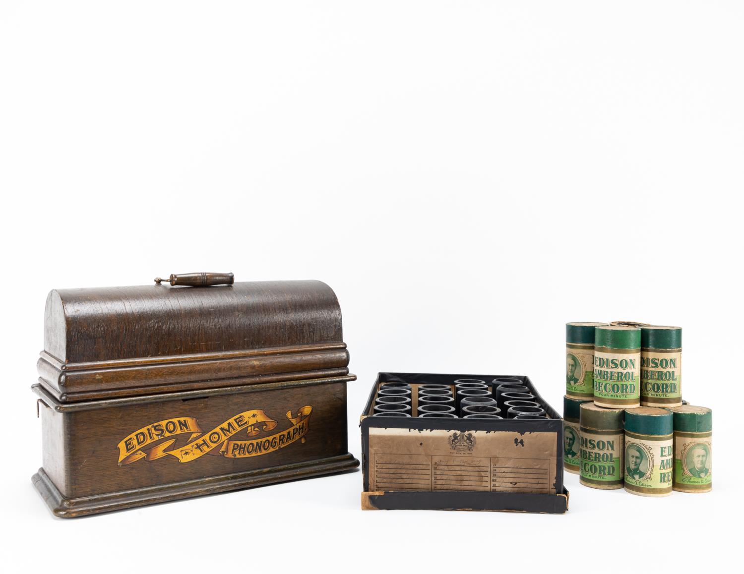 EDISON HOME PHONOGRAPH WITH HORN