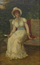 EDITH A. ABELL FRAMED OIL PAIN
