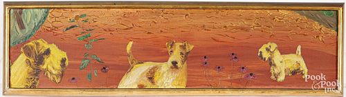 EDITH FETHERSTON, OIL ON BOARDEdith