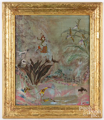 EDITH FETHERSTON, OIL ON