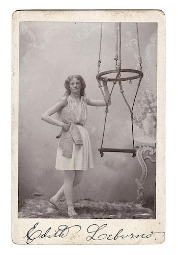 EDITH LEBURNO. TRAPEZE ARTIST