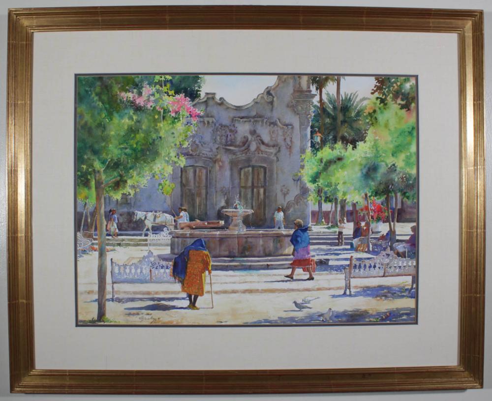 EDITH MASKEY WATERCOLOR ON
