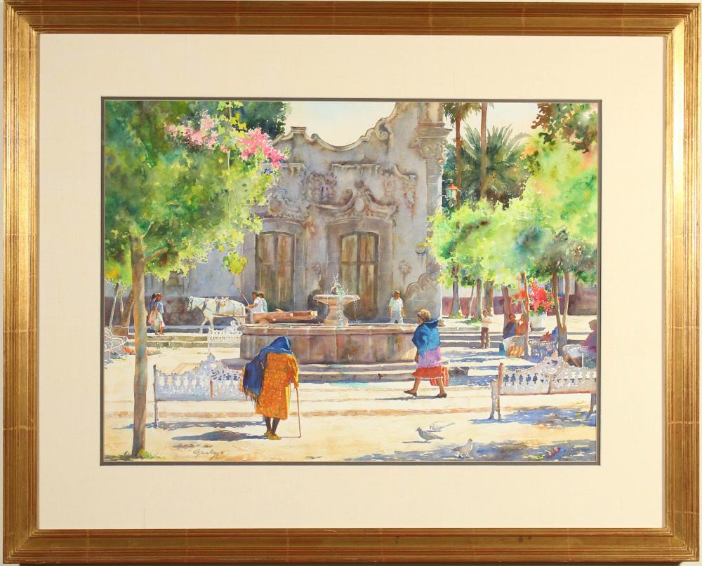 EDITH MASKEY WATERCOLOR ON