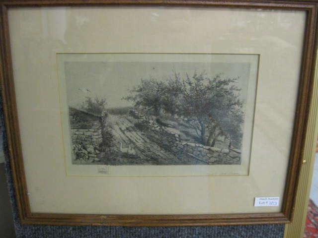 Edith Penman Etching geese along