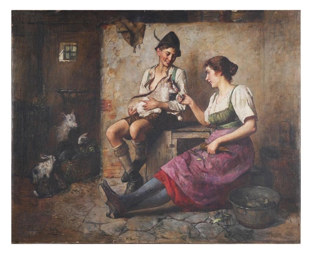 EDMOND ADLER, OIL ON CANVASO/C