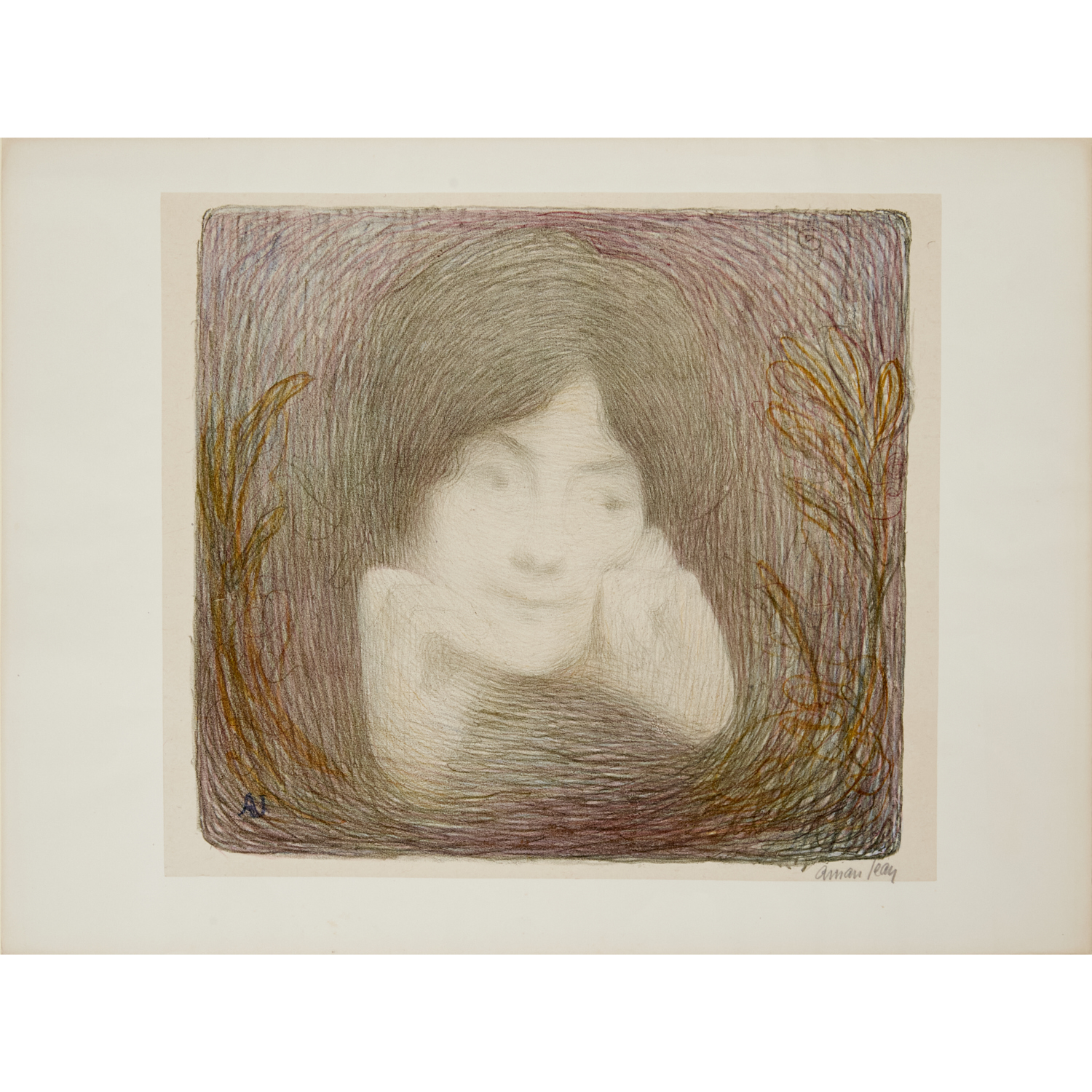 EDMOND AMAN JEAN, SIGNED LITHOGRAPH
