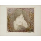 EDMOND AMAN JEAN, SIGNED LITHO