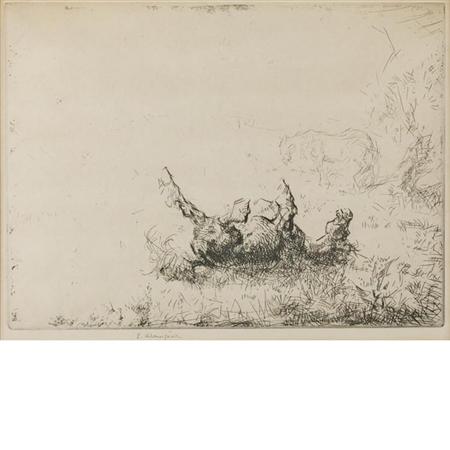 Edmund Blampied WHITE HORSE THE