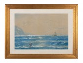 EDMUND D. LEWIS 'SEASCAPE' WAT