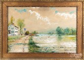 EDMUND DARCH LEWIS RIVERSCAPE