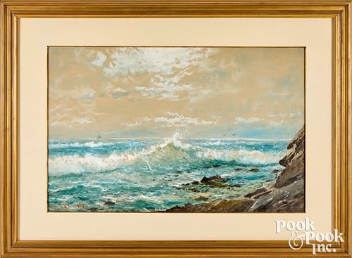 EDMUND DARCH LEWIS WATERCOLOR