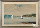 EDMUND DARCH LEWIS WATERCOLOR