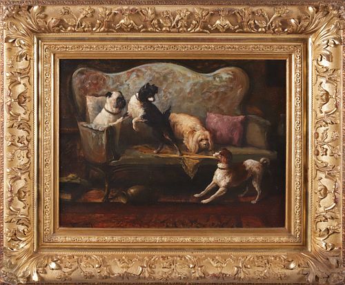 EDMUND DEKONINCK OIL ON CANVAS "A