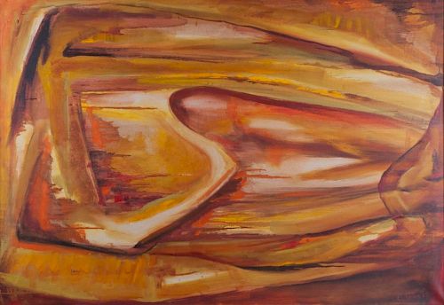 EDMUND SPIRO ABSTRACT OIL ON
