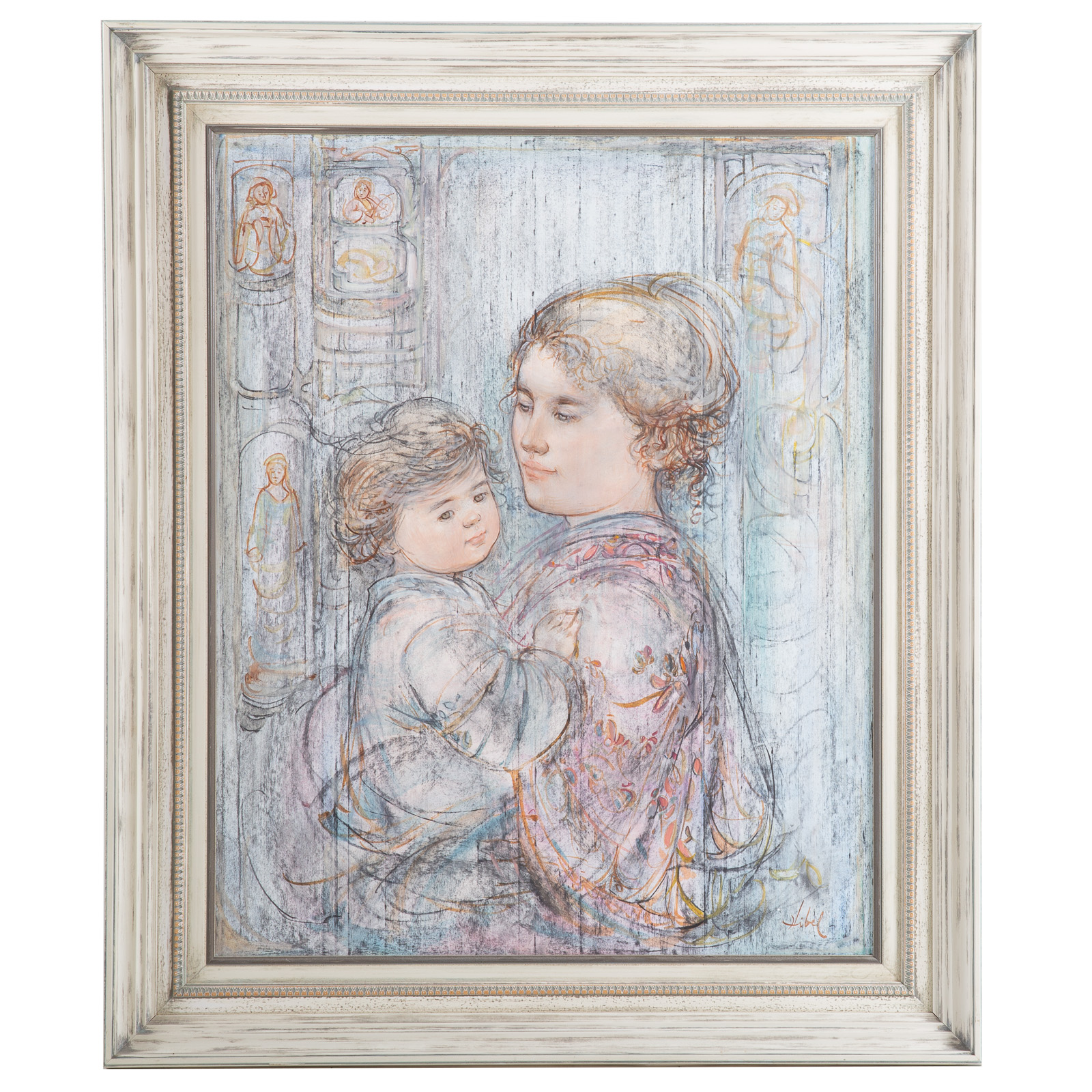 EDNA HIBEL. MOTHER AND CHILD, OIL